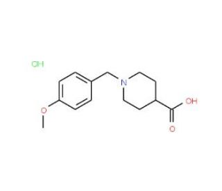 1-(4-Methoxybenzyl)piperidine-4-carboxylic acid hydrochloride - chemical structure image