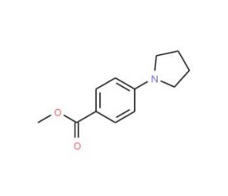 1-[4-(Methoxycarbonyl)phenyl]pyrrolidine (CAS 129414-26-2) - chemical structure image