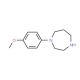 1-(4-methoxyphenyl)-1,4-diazepane (CAS 868063-60-9) - chemical structure image