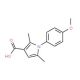 1-(4-methoxyphenyl)-2,5-dimethyl-1H-pyrrole-3-carboxylic acid (CAS 3807-58-7) - chemical structure image
