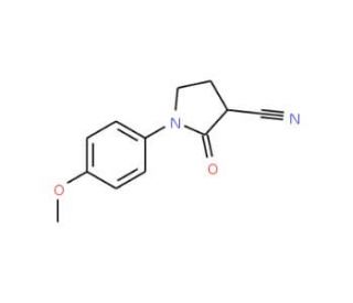 1-(4-Methoxyphenyl)-2-oxo-3-pyrrolidinecarbonitrile - chemical structure image