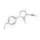 1-(4-Methoxyphenyl)-2-oxo-3-pyrrolidinecarbonitrile - chemical structure image