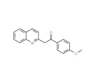 1-(4-Methoxyphenyl)-2-quinolin-2-ylethanone (CAS 7469-86-5) - chemical structure image