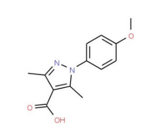 1-(4-Methoxyphenyl)-3,5-dimethyl-1H-pyrazole-4-carboxylic acid - chemical structure image