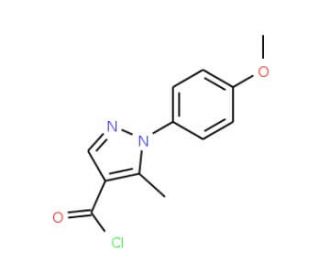 1-(4-Methoxyphenyl)-5-methyl-1H-pyrazole-4-carbonyl chloride (CAS 306934-94-1) - chemical structure image