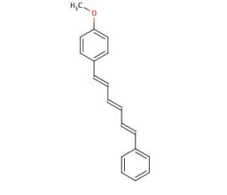 1-(4-Methoxyphenyl)-6-phenylhexatriene (CAS 3893-10-5) - chemical structure image