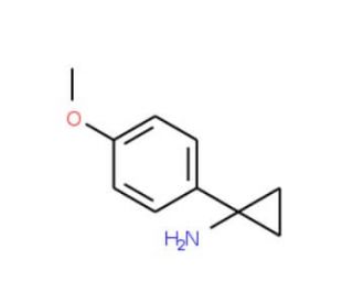 1-(4-Methoxyphenyl)cyclopropylamine (CAS 72934-40-8) - chemical structure image