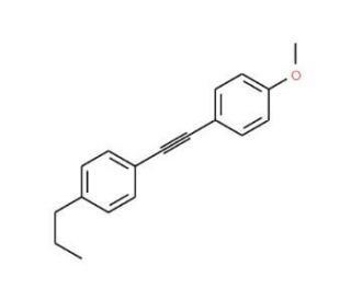 1-(4-Methoxyphenyl)ethynyl-4-n-propylbenzene (CAS 39969-26-1) - chemical structure image
