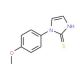 1-(4-Methoxyphenyl)imidazoline-2-thione (CAS 17452-14-1) - chemical structure image