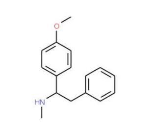 1-(4-Methoxyphenyl)-N-methyl-2-phenylethylamine - chemical structure image