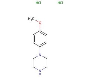 1-(4-Methoxyphenyl)piperazine, Dihydrochloride (CAS 38869-47-5) - chemical structure image