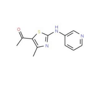 1-[4-Methyl-2-(3-pyridinylamino)-1,3-thiazol-5-yl]-1-ethanone - chemical structure image