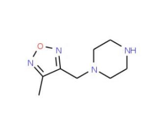 1-(4-Methyl-furazan-3-ylmethyl)-piperazine - chemical structure image