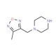 1-(4-Methyl-furazan-3-ylmethyl)-piperazine - chemical structure image