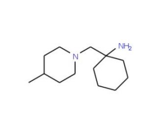 1-(4-Methyl-piperidin-1-ylmethyl)-cyclohexylamine - chemical structure image
