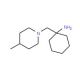1-(4-Methyl-piperidin-1-ylmethyl)-cyclohexylamine - chemical structure image