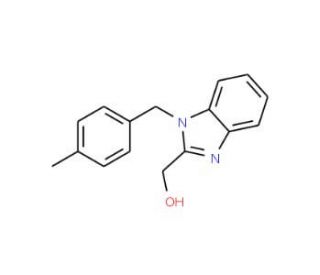[1-(4-methylbenzyl)-1H-benzimidazol-2-yl]methanol (CAS 428856-23-9) - chemical structure image