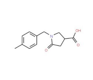 1-(4-Methylbenzyl)-5-oxopyrrolidine-3-carboxylic acid (CAS 96449-91-1) - chemical structure image