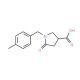 1-(4-Methylbenzyl)-5-oxopyrrolidine-3-carboxylic acid (CAS 96449-91-1) - chemical structure image