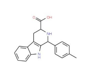 1-(4-methylphenyl)-2,3,4,9-tetrahydro-1H-beta-carboline-3-carboxylic acid - chemical structure image