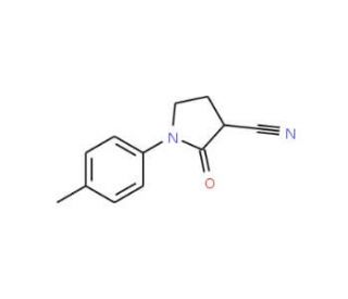 1-(4-Methylphenyl)-2-oxo-3-pyrrolidinecarbonitrile - chemical structure image