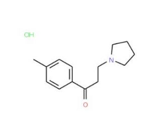 1-(4-Methylphenyl)-3-(1-pyrrolidinyl)-1-propanone hydrochloride (CAS 97635-24-0) - chemical structure image