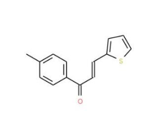 1-(4-methylphenyl)-3-(2-thienyl)prop-2-en-1-one (CAS 6028-89-3) - chemical structure image