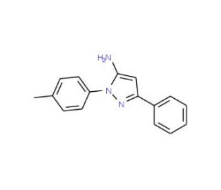 1-(4-methylphenyl)-3-phenyl-1H-pyrazol-5-amine (CAS 77746-54-4) - chemical structure image