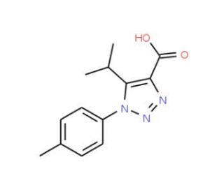 1-(4-methylphenyl)-5-(propan-2-yl)-1H-1,2,3-triazole-4-carboxylic acid - chemical structure image