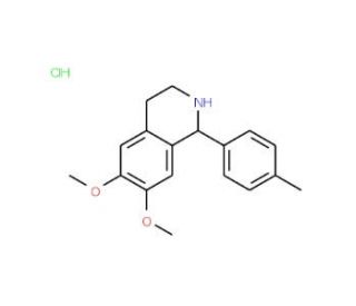 1-(4-Methylphenyl)-6,7-dimethoxy-1,2,3,4-tetrahydroisoquinoline hydrochloride (CAS 96315-82-1) - chemical structure image