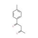1-(4-methylphenyl)butane-1,3-dione (CAS 4023-79-4) - chemical structure image