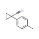 1-(4-Methylphenyl)cyclopropanecarbonitrile (CAS 71172-78-6) - chemical structure image
