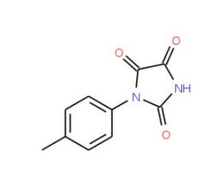 1-(4-methylphenyl)imidazolidine-2,4,5-trione (CAS 93284-13-0) - chemical structure image
