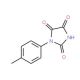 1-(4-methylphenyl)imidazolidine-2,4,5-trione (CAS 93284-13-0) - chemical structure image