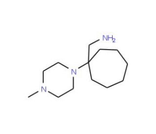 [1-(4-methylpiperazin-1-yl)cycloheptyl]methylamine - chemical structure image