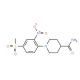 1-[4-(Methylsulfonyl)-2-nitrophenyl]piperidine-4-carboxamide (CAS 849035-88-7) - chemical structure image