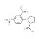 1-[4-(Methylsulfonyl)-2-nitrophenyl]pyrrolidine-2-carboxylic acid (CAS 93001-20-8) - chemical structure image