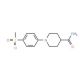 1-[4-(Methylsulfonyl)phenyl]piperidine-4-carboxamide - chemical structure image