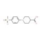 1-[4-(Methylsulfonyl)phenyl]piperidine-4-carboxylic acid - chemical structure image