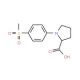1-[4-(Methylsulfonyl)phenyl]pyrrolidine-2-carboxylic acid - chemical structure image