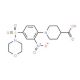 1-[4-(Morpholine-4-sulfonyl)-2-nitro-phenyl]-piperidine-4-carboxylic acid - chemical structure image