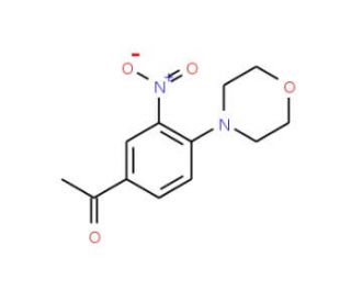 1-(4-Morpholino-3-nitrophenyl)-1-ethanone (CAS 144783-46-0) - chemical structure image