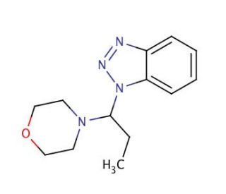 [1-(4-Morpholinyl)propyl]benzotriazole, mixture of Bt1 and Bt2 isomers (CAS 132553-13-0) - chemical structure image