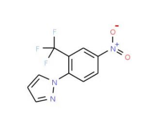 1-[4-Nitro-2-(trifluoromethyl)phenyl]-1H-pyrazole - chemical structure image