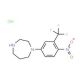 1-[4-Nitro-3-(trifluoromethyl)phenyl]-homopiperazine hydrochloride - chemical structure image