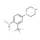 1-(4-Nitro-3-trifluoromethylphenyl)-piperazine (CAS 153204-82-1) - chemical structure image