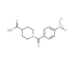 1-(4-Nitrobenzoyl)-4-piperidinecarboxamide - chemical structure image