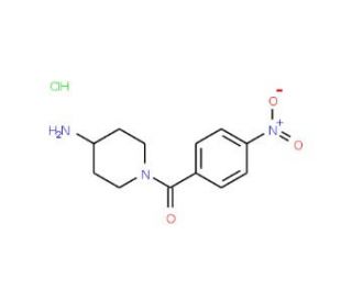 1-(4-Nitrobenzoyl)piperidin-4-amine hydrochloride - chemical structure image