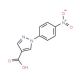 1-(4-nitrophenyl)-1H-pyrazole-4-carboxylic acid (CAS 68287-79-6) - chemical structure image