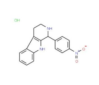 1-(4-Nitrophenyl)-2,3,4,9-tetrahydro-1H-beta-carboline hydrochloride - chemical structure image